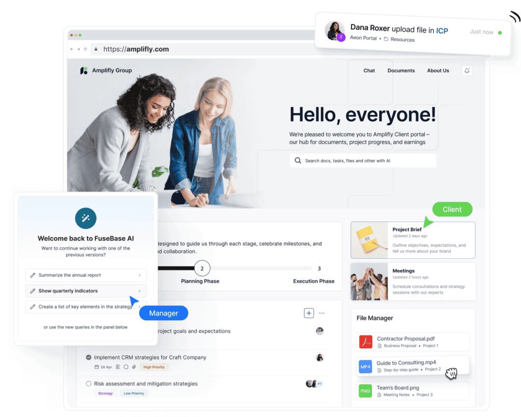 FuseBase as the AI Writing Assistant Tool. Image by Innovation Forge.